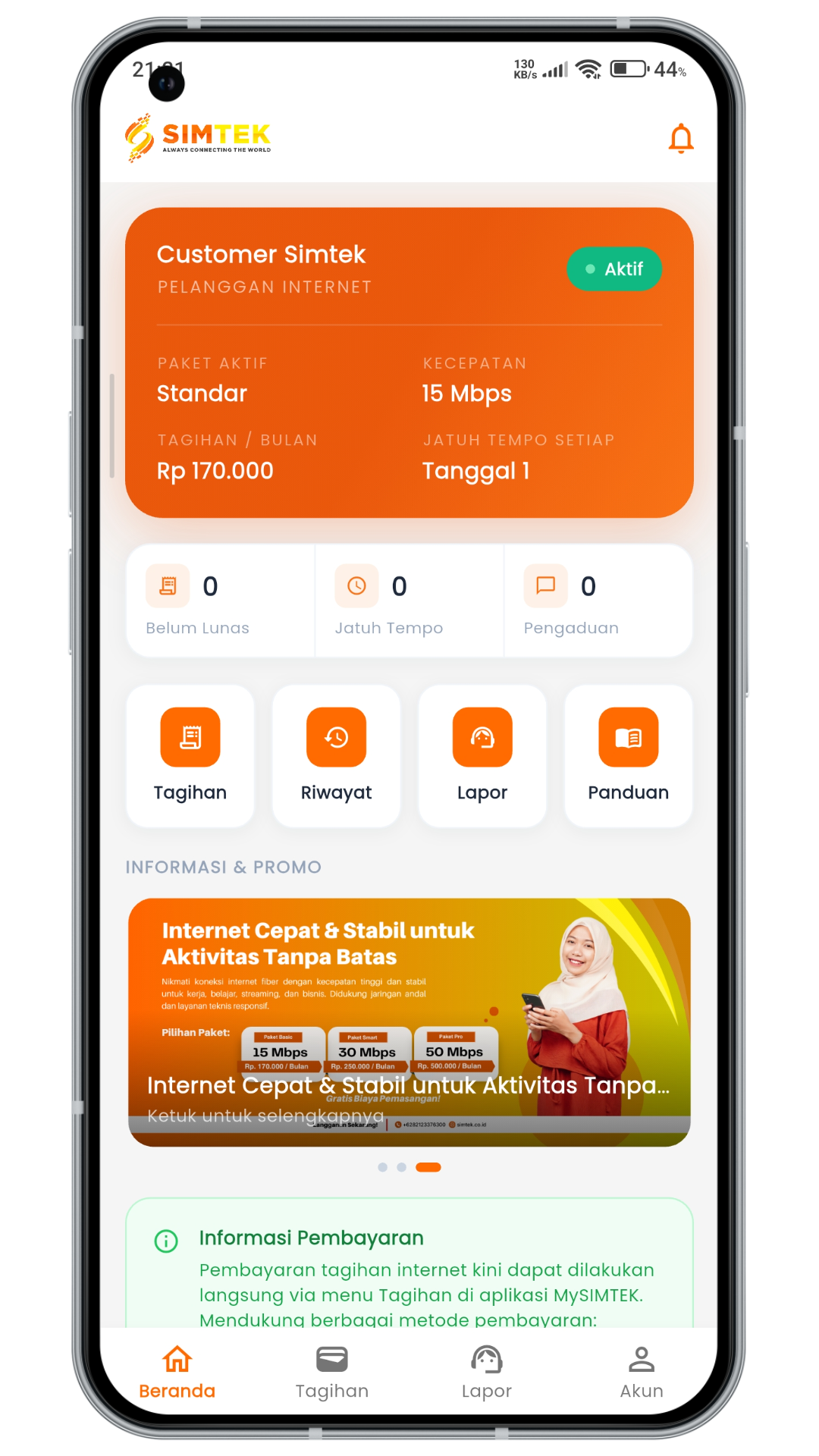 Aplikasi OFA di smartphone